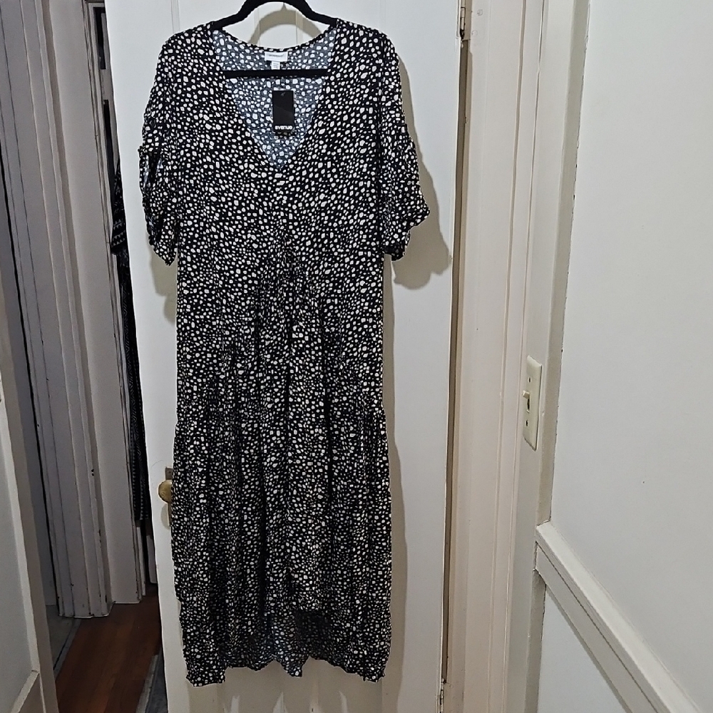 Black and White Polka Dot Dress